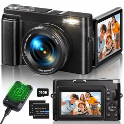 Digitalkamera 4K, 48MP 16X Autofokus Digitalzoom Kamera 📸🎥 Angebot bei HelloDeals