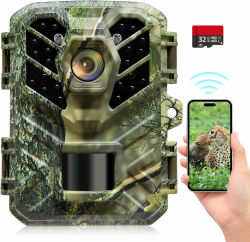 📸 Wildkamera mit Handyübertragung App, 32MP Mini WLAN Wildkamera 🌿🦌 Angebot bei HelloDeals