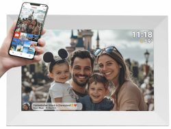 Denver PFF-1024WHITE Digitaler Bilderrahmen 25,7 cm (10,1 Zoll) mit Wi-Fi 📸🖼️ Angebot bei HelloDeals