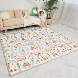 👶🎨 Krabbelmatte Baby Faltbar Spielmatte - 180x200x1.5cm - Schaumstoffmatte Kinderteppich Angebot bei HelloDeals