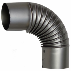 🔥 Rauchrohr Ofenknie Ofenrohr Bogen Abgasrohre Kaminofenrohr 100-150 mm Heizung (Ø 120 Bogen 90 Grad) - Angebot! Angebot bei HelloDeals