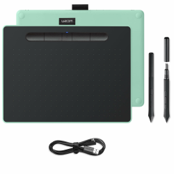 Wacom Intuos M Stift-/Mobiles Zeichentablett in Pistazie 🎨 Angebot bei HelloDeals
