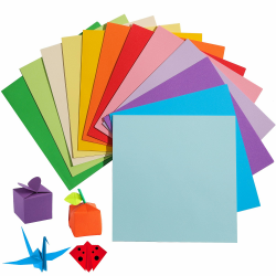 Origami-Papier, 240 Blatt, 20 leuchtende Farben, 15,2 cm, 80 g/m² 🌟🎨 Angebot bei HelloDeals