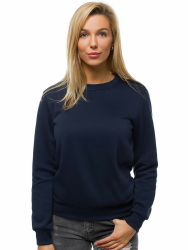🔥 OZONEE Damen Sweatshirt Pullover Langarm Farbvarianten Oversized Langarmshirt Pulli ohne Kapuze JS/W01 M Dunkelblau Angebot bei HelloDeals