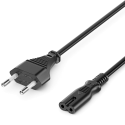 🔌 deleyCON 2m Netzkabel Stromkabel Strom Kabel Schwarz ⚡️ Angebot bei HelloDeals