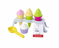 🍦 SIMBA 107104717 Eisständer, Sandkastenspielzeug, Sandspielzeug, 10 Teile, 29cm 🍨 Angebot bei HelloDeals