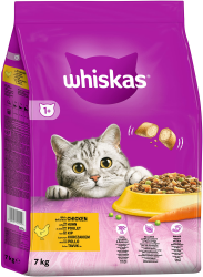 WHISKAS Adult 1+ Katzenfutter trocken - ab 1 Jahr - 7kg, Großpackung 🐱 Angebot bei HelloDeals