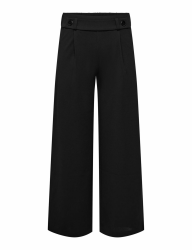 Damenhose mit weitem Beinschnitt 😍👖 JDYGEGGO Mittlere Taille Weiter Beinschnitt Hose mit weitem Beinschnitt XL / 30L Schwarz/Detail:schwarze Knöpfe Angebot bei HelloDeals