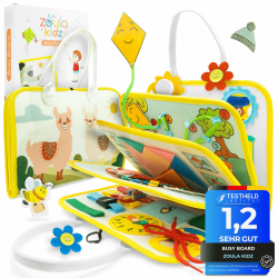 Montessori Busy Board deutsch [herausnehmbare Seiten & kombinierbares Busyboard] - Reise Spielzeug Angebot bei HelloDeals