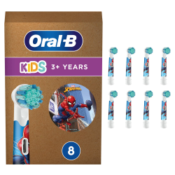 🕷️ Oral-B Kids Spiderman Aufsteckbürsten - 8 Stück Angebot bei HelloDeals