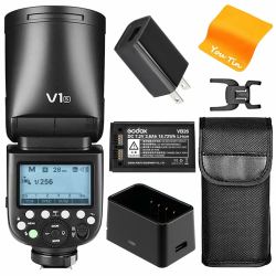 📸 Blitzangebot: Godox V1-S TTL Kamera Blitzkamera Blitzgerät Rund Aufsteckblitz 🌟 Angebot bei HelloDeals