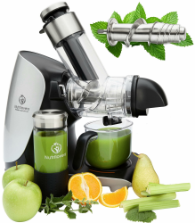 🥦🍏🍇 GREEN-PRESS EDELSTAHL Slow Juicer 304 Edelstahl BPA-frei | Deutscher Testsieger 2023 Angebot bei HelloDeals