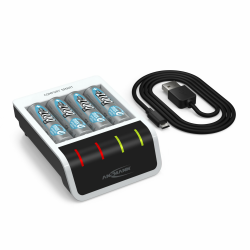 ANSMANN Akku Ladegerät inkl. 4X AA 2100mAh ⚡🔋🔌 Angebot bei HelloDeals
