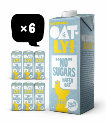 🥛 Oatly Haferdrink "No Sugar" - Packung mit 6 (6 x 1 Liter) 🌿 Angebot bei HelloDeals