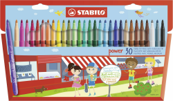🎨 STABILO Filzstift Power - 30er Pack - 30 verschiedene Farben 🌈 Angebot bei HelloDeals