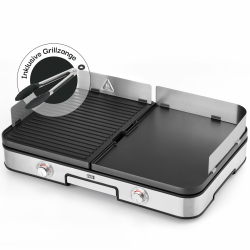 LEBENLANG Elektrogrill Tischgrill elektrisch - Inkl. Grillzange & Spritzschutz 🌟 Angebot bei HelloDeals