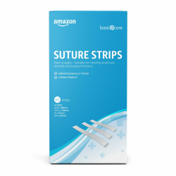 🩹 Amazon Basic Care - Wundverschlussstreifen, hypoallergen, steril, 4 Größen, 60 Stück 🩹 Angebot bei HelloDeals