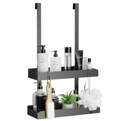 🚿 Pickpiff Duschregal Ohne Bohren - Badezimmer Organizer mit 4 Haken 🛁 Angebot bei HelloDeals