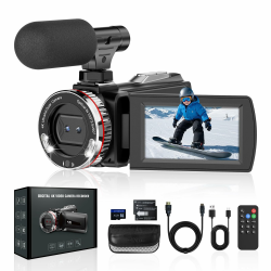 Videokamera 4K Camcorder 48MP 60FPS 📹 Angebot bei HelloDeals