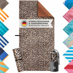 🏖️ Blumtal Strandhandtuch 90x180 cm Mikrofaser - Leo Handtuch/Strandtuch XXL 🌞 Angebot bei HelloDeals