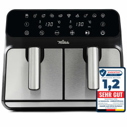 Angebot: La Moustache - Heißluftfritteuse 8L mit 2 Separaten Körben 🍟 Angebot bei HelloDeals