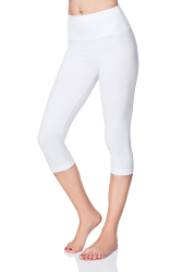 🌟 Damen 3/4 Leggings Capri Leggings Hochtailliert Baumwolle Relax Freizeithose 🌟 Angebot bei HelloDeals
