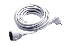Meister Schutzkontakt-Verlängerung - 5 m Kabel - weiß Angebot bei HelloDeals