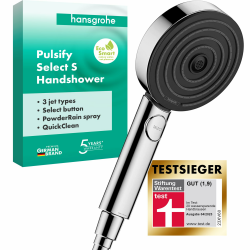 Hansgrohe Pulsify Select S - Wassersparender Duschkopf 9 l/min (EcoSmart) 🚿 Angebot bei HelloDeals
