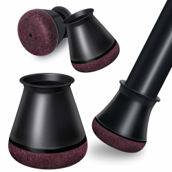 24 Stück Stuhlbeinkappen Schwarz Schutzkappen für Stuhlbeine 😊 Angebot bei HelloDeals