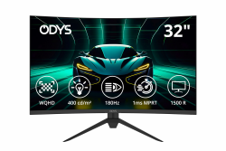 Odys XP32 PRO-X - Curved Gaming Monitor 32 Zoll (80 cm) 🎮🖥️ Angebot bei HelloDeals
