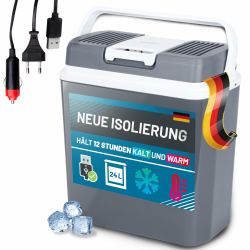 24 Liter elektrische Kühlbox für Auto und Camping ⛄🔌🚗 Angebot bei HelloDeals
