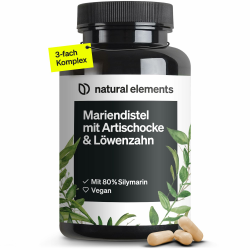 Mariendistel Artischocke Löwenzahn Komplex - 120 Kapseln - Hochdosiert mit 80% Silymarin Angebot bei HelloDeals