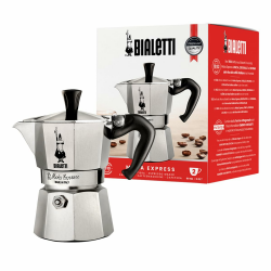 🇮🇹 Bialetti Moka Express Aluminium-Kaffeemaschine für Herdplatten (2 Tassen) 🍵 Angebot bei HelloDeals