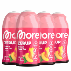 🍑🍹 MORE Zerup Peach Iced Tea Sirup - Zuckerfrei & Vegan Angebot bei HelloDeals