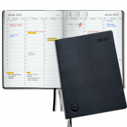 📅 Premium Terminkalender 2025 von Smart Panda - Wochenplaner A4, Silber 🐼 Angebot bei HelloDeals