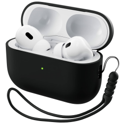 ORNARTO AirPods Pro 2 Hülle 2022 🎧 Schützende Flüssig Silikon Hülle 🌟 Hybrid Skin Front LED Sichtbar 🌙 Mitternacht Angebot bei HelloDeals