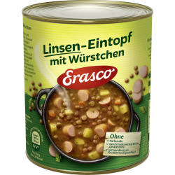 🥣 Erasco Linsen-Eintopf mit Würstchen (800g) 🍲 Angebot bei HelloDeals