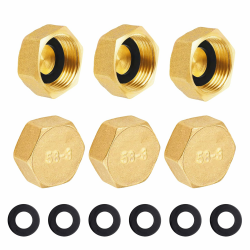 Messing Kappe G3/4"(Ø24mm) Innengewinde, 6 Stück ⭐️ Angebot bei HelloDeals