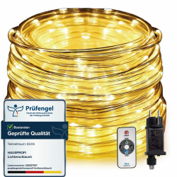 🎄 HAUSPROFI 15M 200 LEDS Lichterschlauch mit Fernbedienung 🌟 Angebot bei HelloDeals