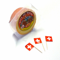 🧀🇨🇭 Original AOP Tete de Moine Käse mit Girolle und Fähnchen Angebot! 🇨🇭🧀 Angebot bei HelloDeals