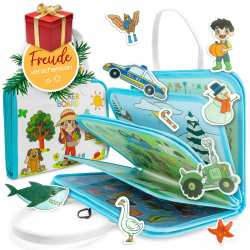 Stickerbuch ab 3 Jahre - Hochwertige, wiederverwendbare Sticker ohne Klebstoff 🎨🧩 Angebot bei HelloDeals