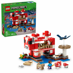 LEGO Minecraft Das Pilzkuh-Haus 21270 🌟 Bauspielzeug für Kinder ab 8 Jahren Angebot bei HelloDeals