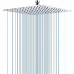 🚿 AUYI Regendusche Duschkopf 12 Zoll Edelstahl Quadratisch 30 * 30cm (Silber) 🌟 Angebot bei HelloDeals