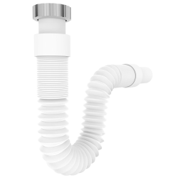 Flexibler Ablaufschlauch 13972, 1 1/4" x 32 mm, Siphon/Geruchsverschluss für Waschbecken Angebot bei HelloDeals