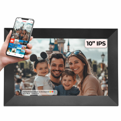 📸🖼️ Denver PFF-1024BLACK Digitaler Bilderrahmen 25,7 cm (10,1 Zoll) mit Wi-Fi! Angebot bei HelloDeals