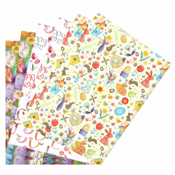 🎁 ARKRAFT Geschenkpapier Set 6 Blatt XXL 90 x 65 cm 🐰🥚 Angebot bei HelloDeals