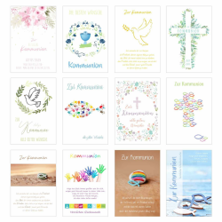 Edition Seidel Set 12 Kommunionskarten mit Umschlag 💌🎉 Angebot bei HelloDeals