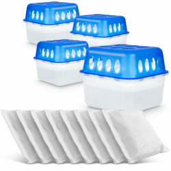 🌿 4X Luftentfeuchter Raumentfeuchter Set - Effektiver Feuchtigkeits-Stopper ohne Strom Angebot bei HelloDeals