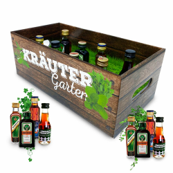 Longfair Männer-Kräutergarten | Witziges Geschenk mit Alkohol 🎁 | 8x Kräuter-Likör für Männer und Frauen Angebot bei HelloDeals