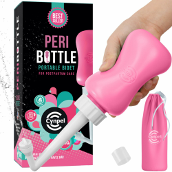 Cynpel Tragbares Bidet für die Wochenbett Intimhygiene - 350 ml Intimdusche für Frauen - Peri Flasche für Krankenhaus Tasche Mutterschaft Essentials - Rosa 🌸 Angebot bei HelloDeals